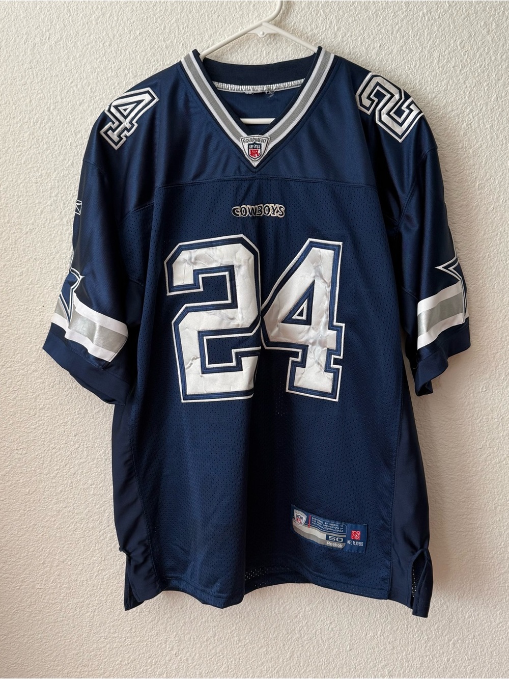 Vtg Dallas Cowboys Marion Barber 24
Reebok Jersey Sewn NFL Blue Men Size 50